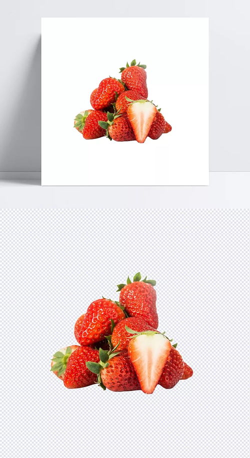 精选红颜草莓实拍图 草莓,精选,红色,新鲜,水果,叶片,高清,产品实物,产品实物,设计元素 流年 似水